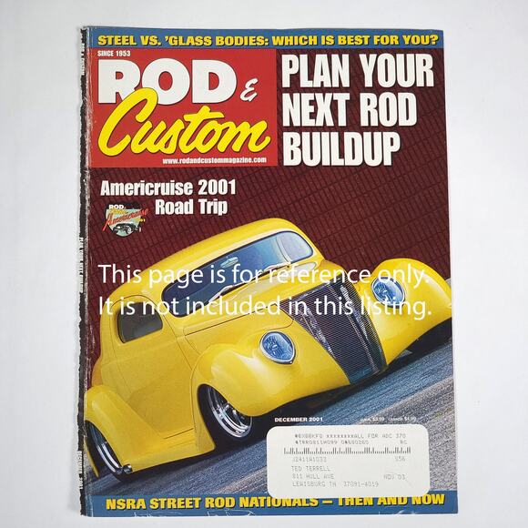 1941 Ford Convertible Print Ad Wall Art 12/01 Rod & Custom‎ Magazine 8.5" x 11" - Picture 2 of 2